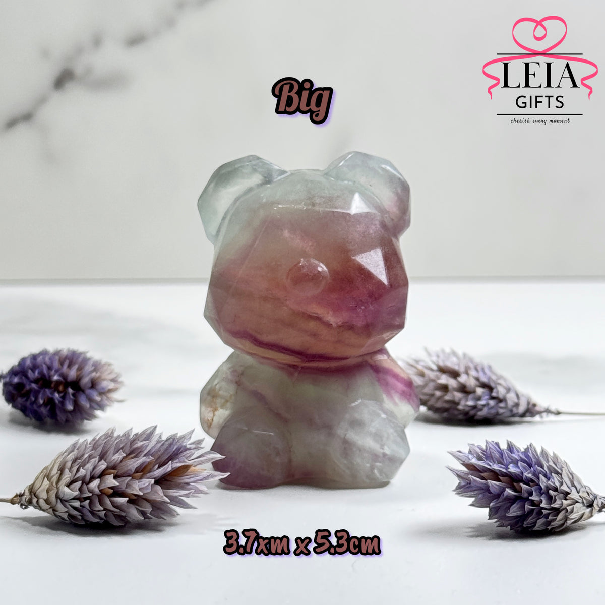 Fluorite Faceted Bears