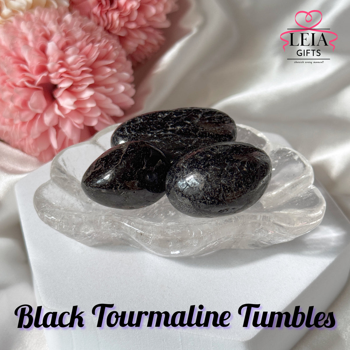 Black Tourmaline Tumbles