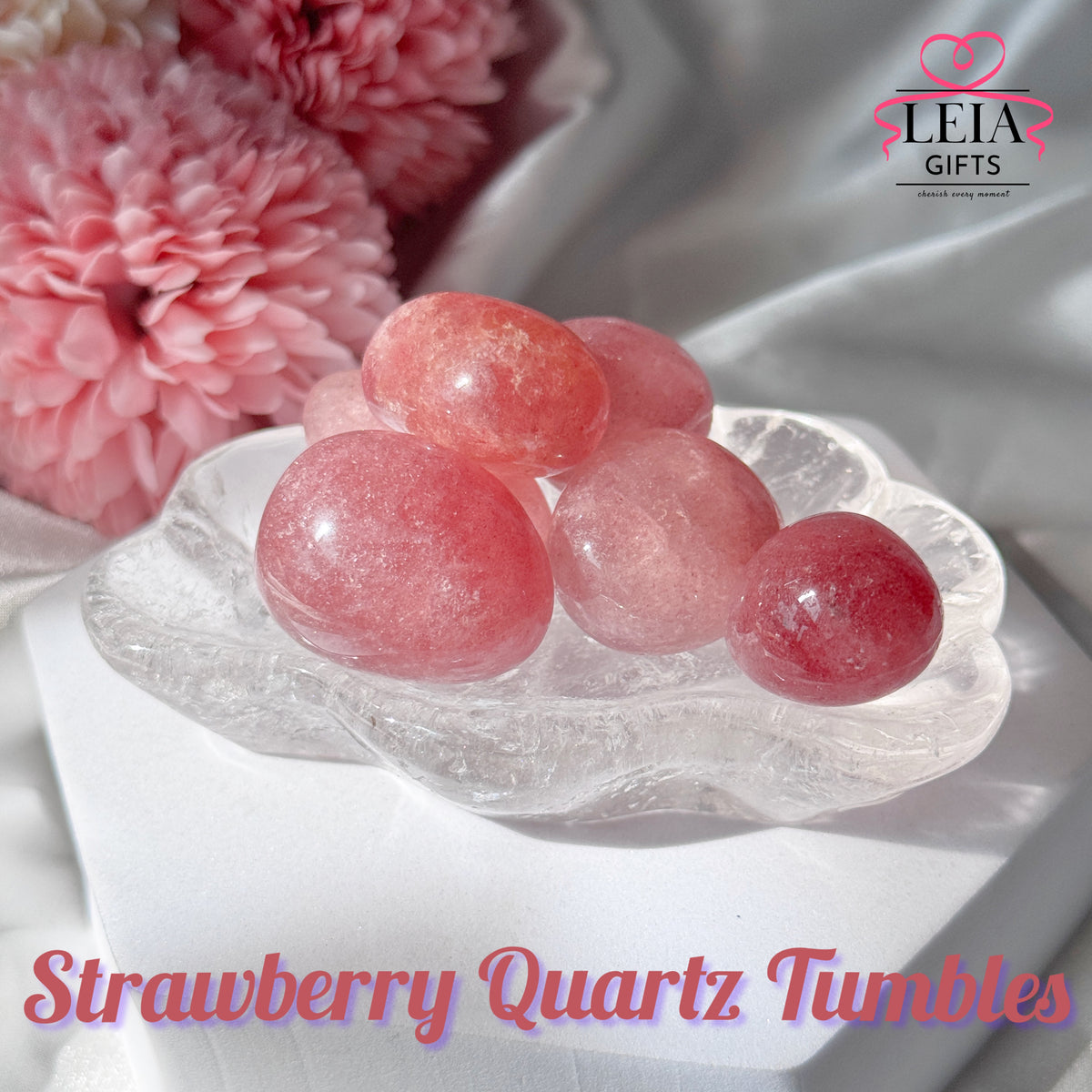 Strawberry Quartz Tumbles