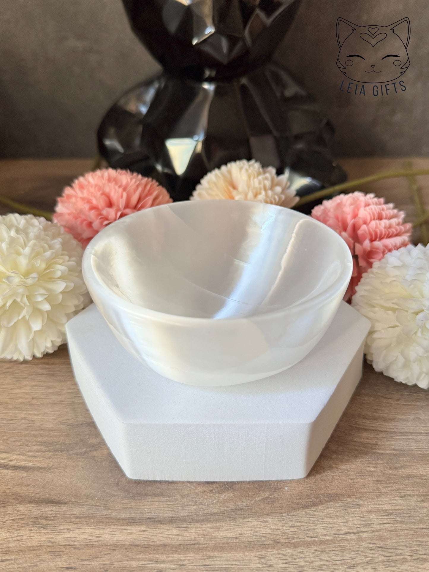 Selenite Round Bowls