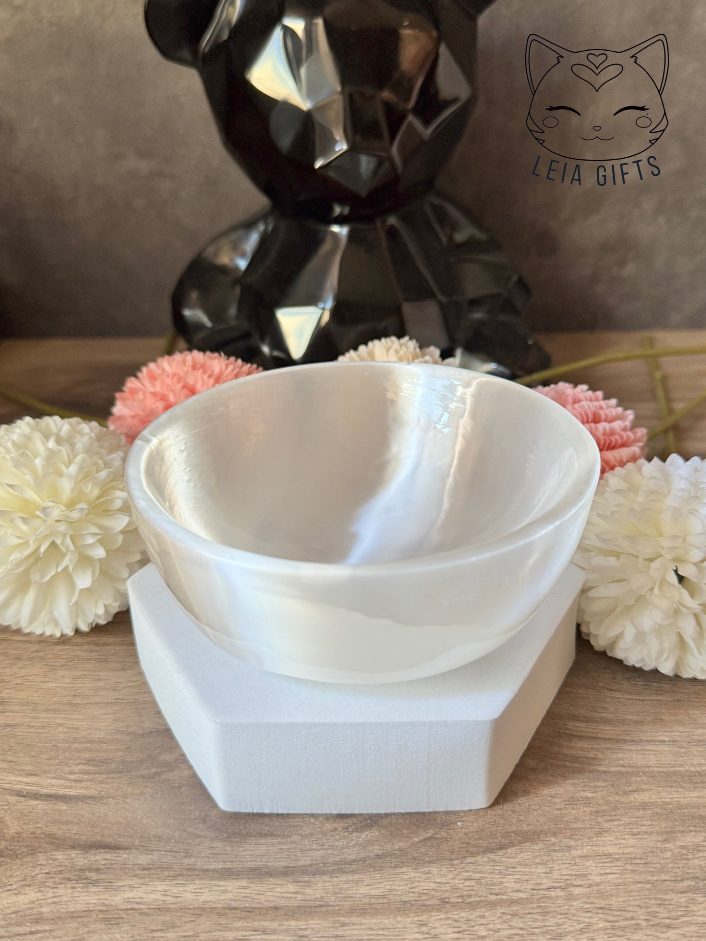 Selenite Round Bowls