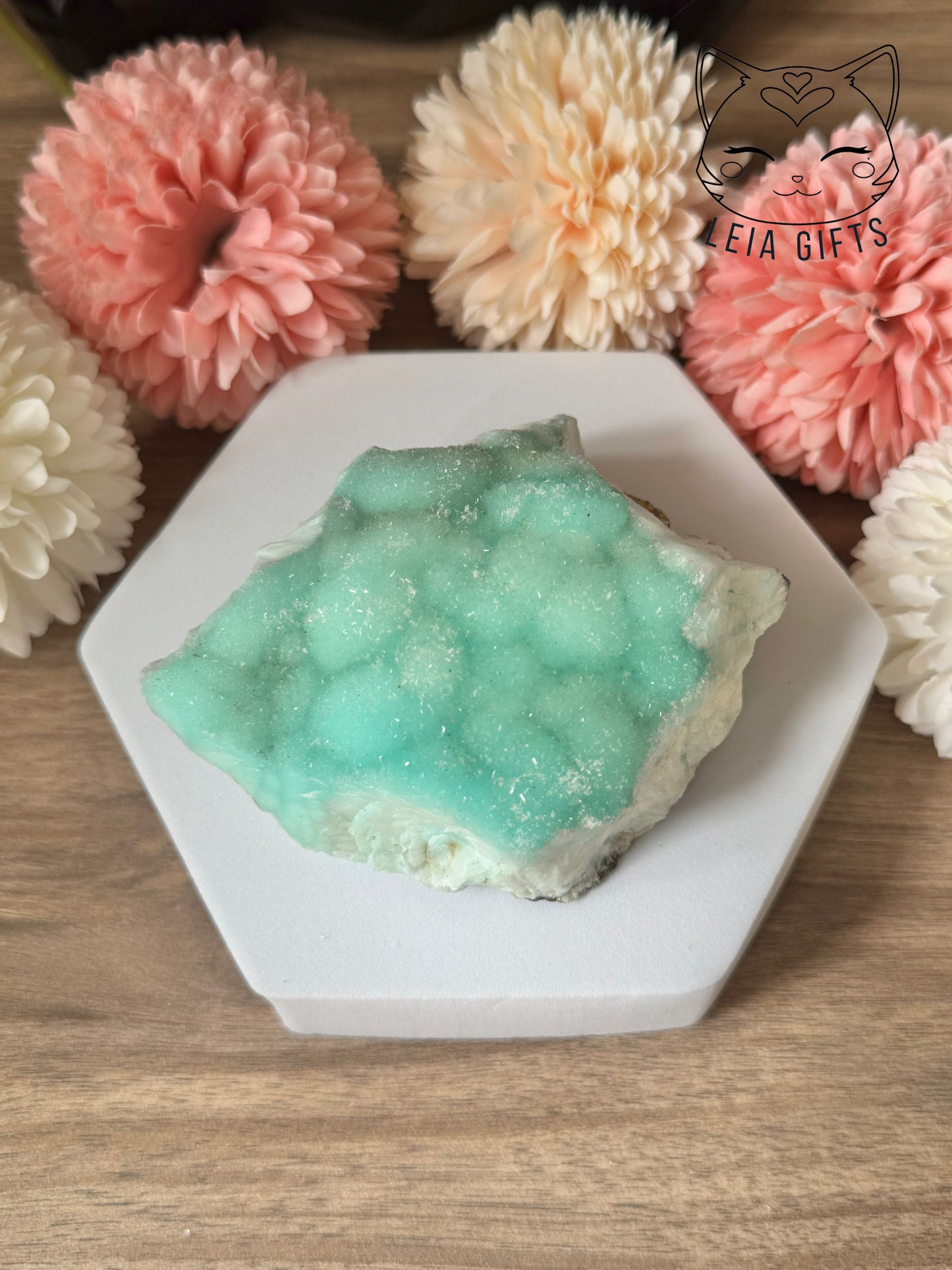 Blue Aragonite Botryoidal Geode