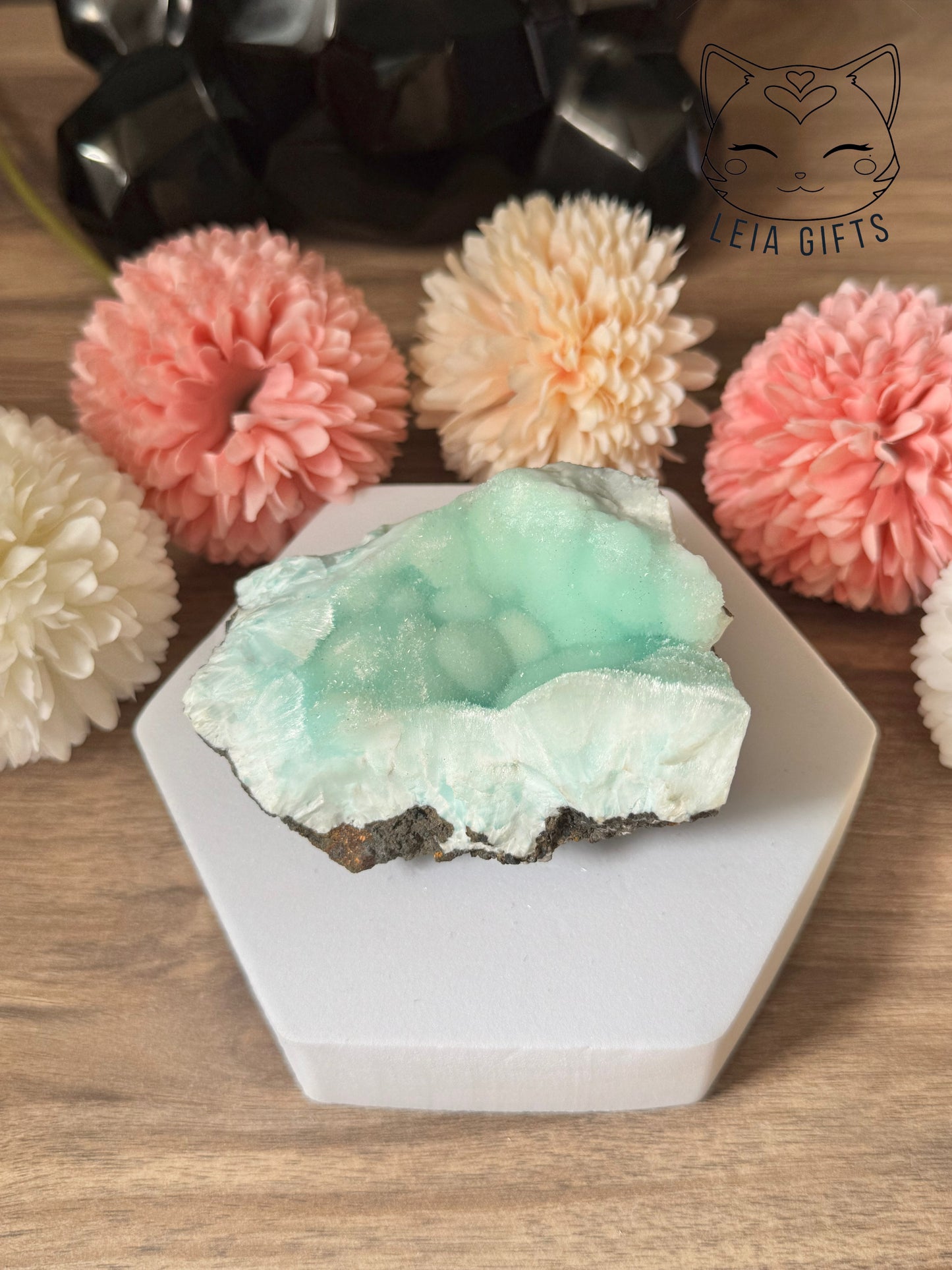 Blue Aragonite Botryoidal Geode