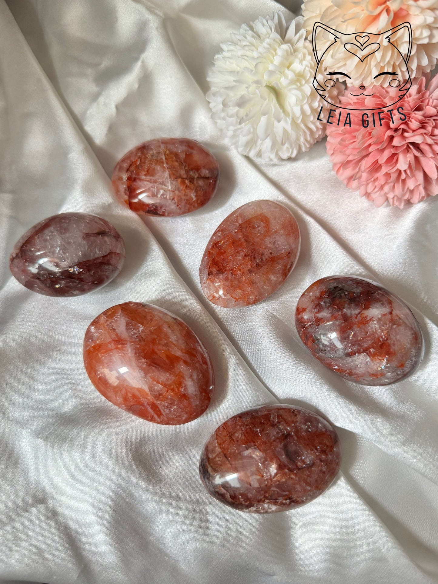 Fire Quartz Palmstone