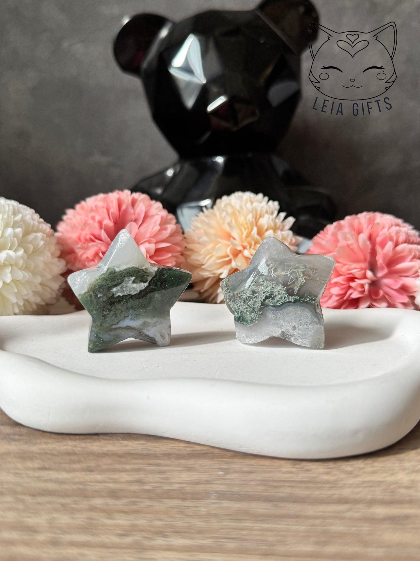 Moss Agate Star