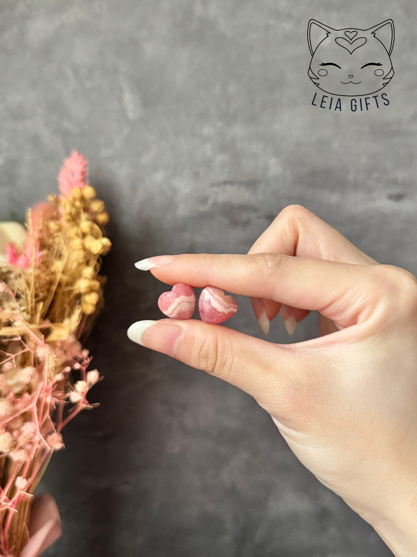 Rhodochrosite Mini Heart
