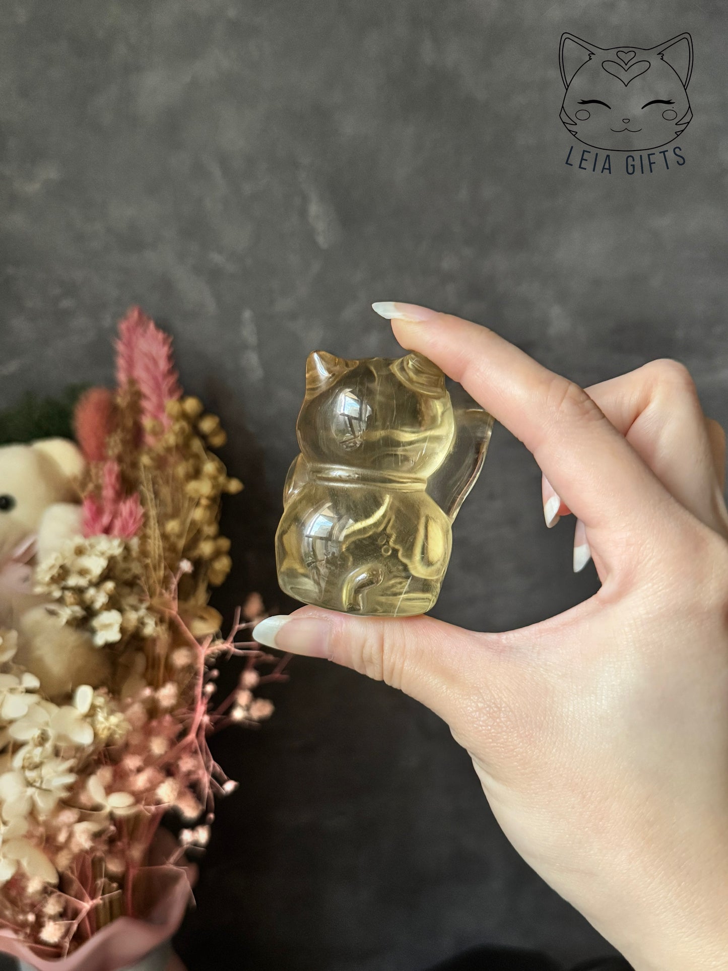 Citrine Fortune Cat