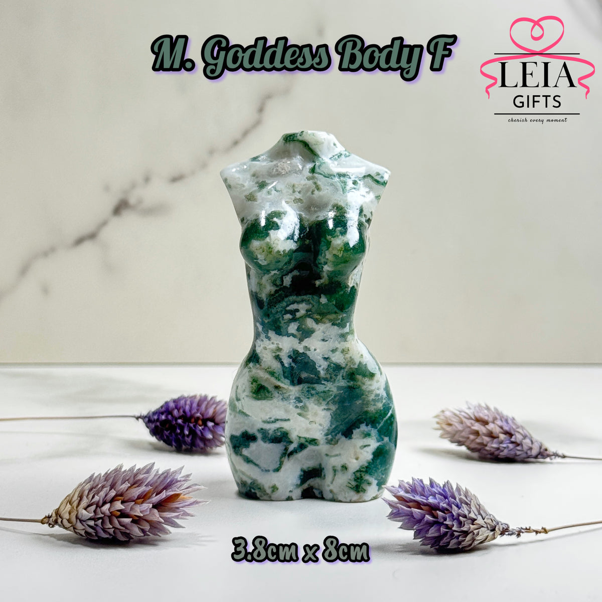 Moss Agate Goddess Body