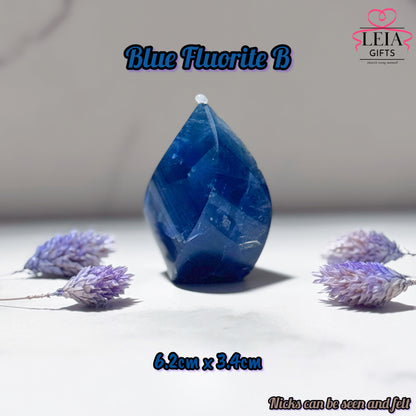 Blue Fluorite Flames