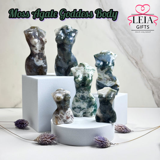 Moss Agate Goddess Body