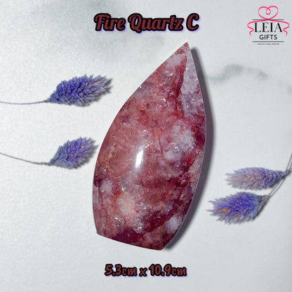 Fire Quartz Teardrop