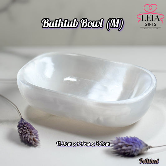 Selenite Bathtub Bowls