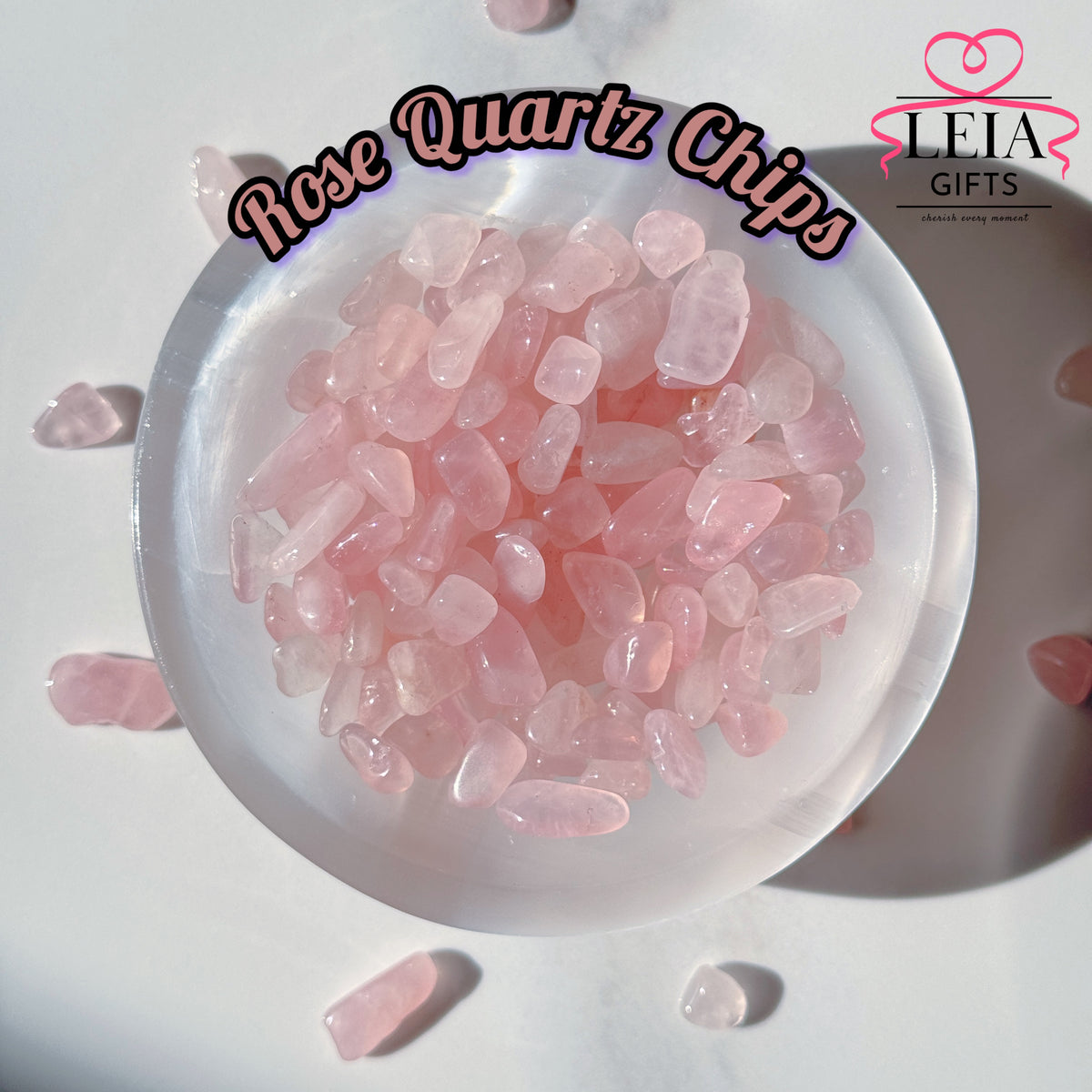 Rose Quartz Chips