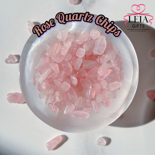 Rose Quartz Chips