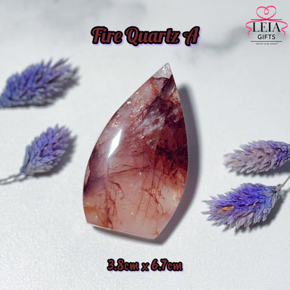 Fire Quartz Teardrop