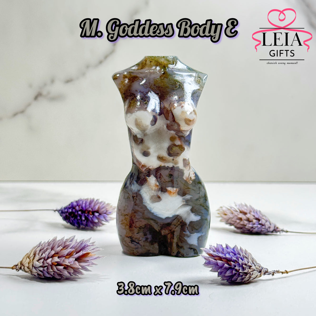 Moss Agate Goddess Body