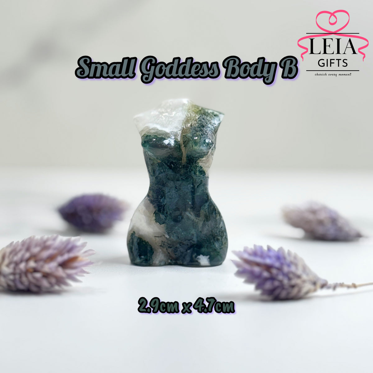 Moss Agate Goddess Body