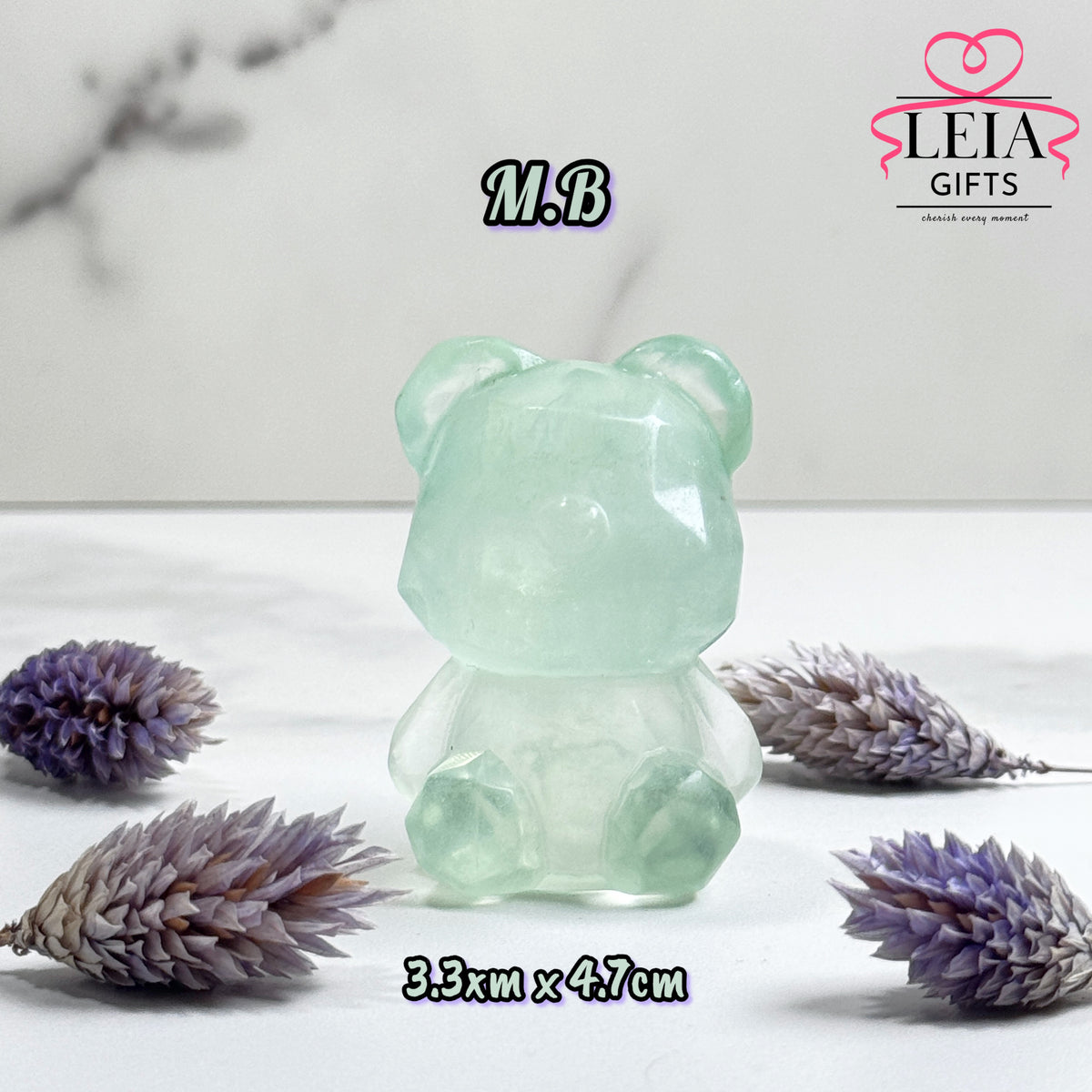 Fluorite Faceted Bears