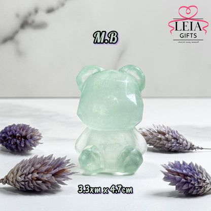 Fluorite Faceted Bears