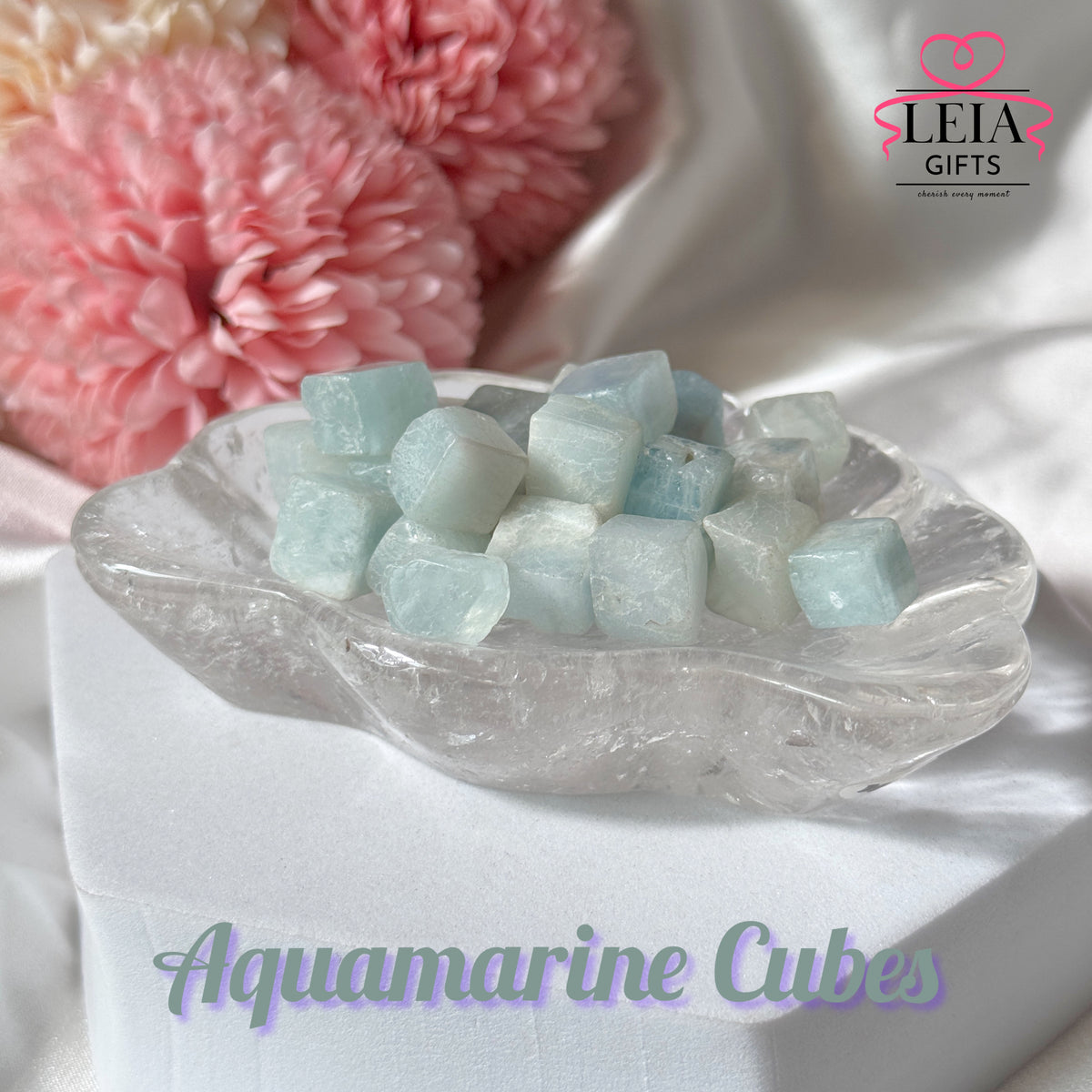 Aquamarine Mini Cubes