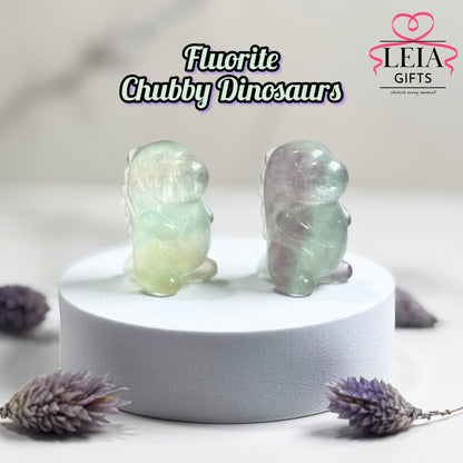 Fluorite Chubby Dinosaurs