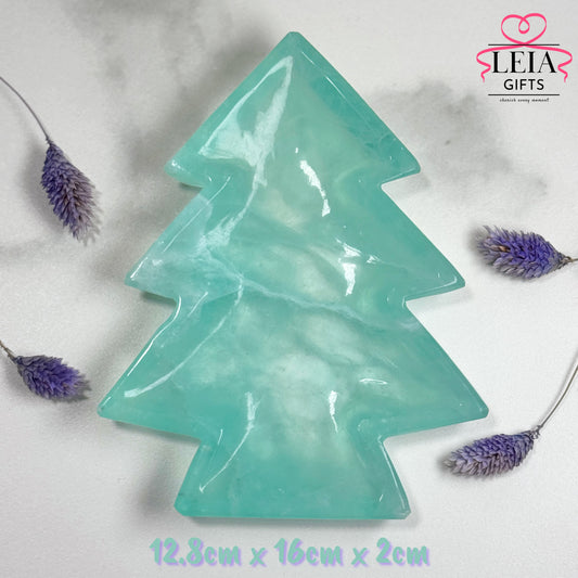 Fluorite Christmas Tree Plate