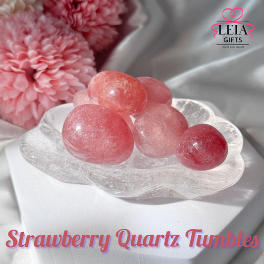 Strawberry Quartz Tumbles