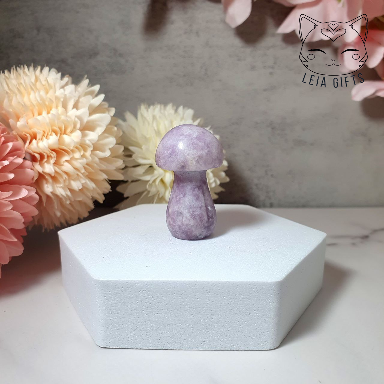 Lepidolite Mushroom