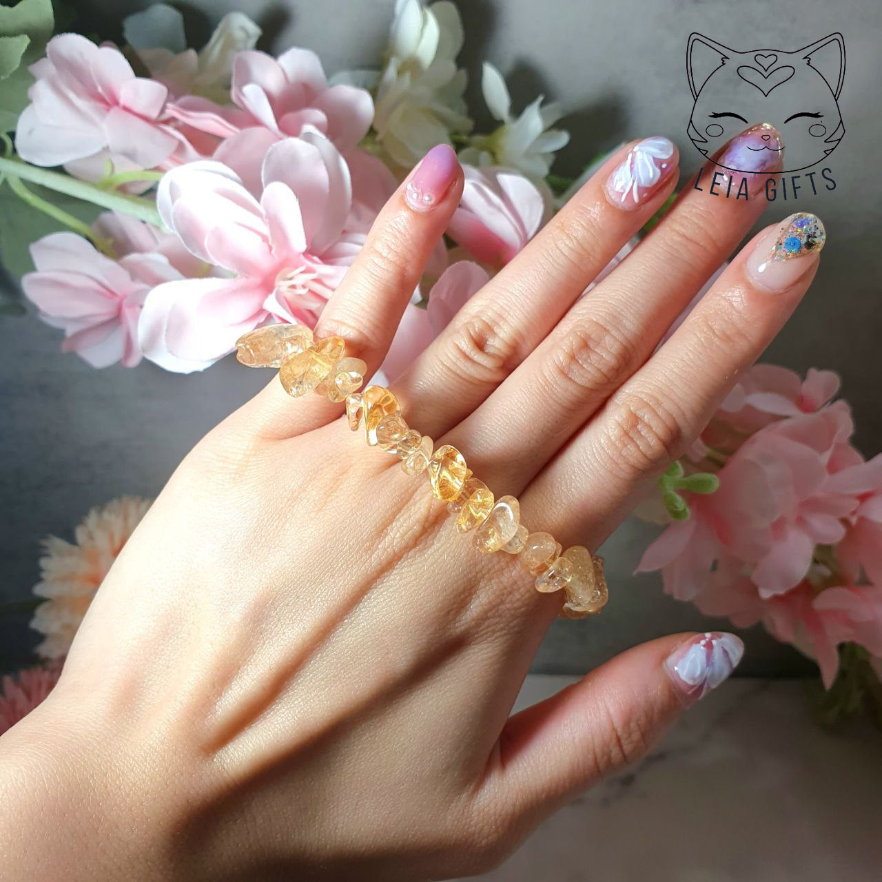 Citrine Chips Bracelet