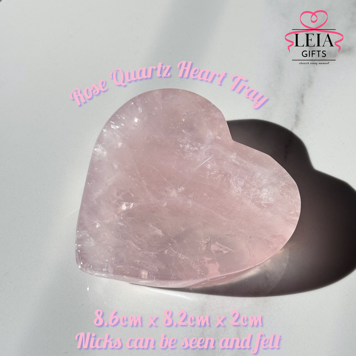 Rose Quartz Heart Bowl