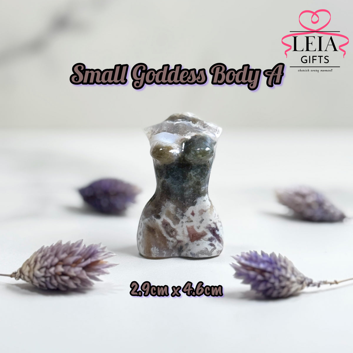 Moss Agate Goddess Body