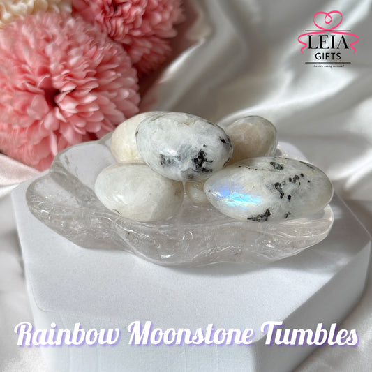 Rainbow Moonstone Tumbles