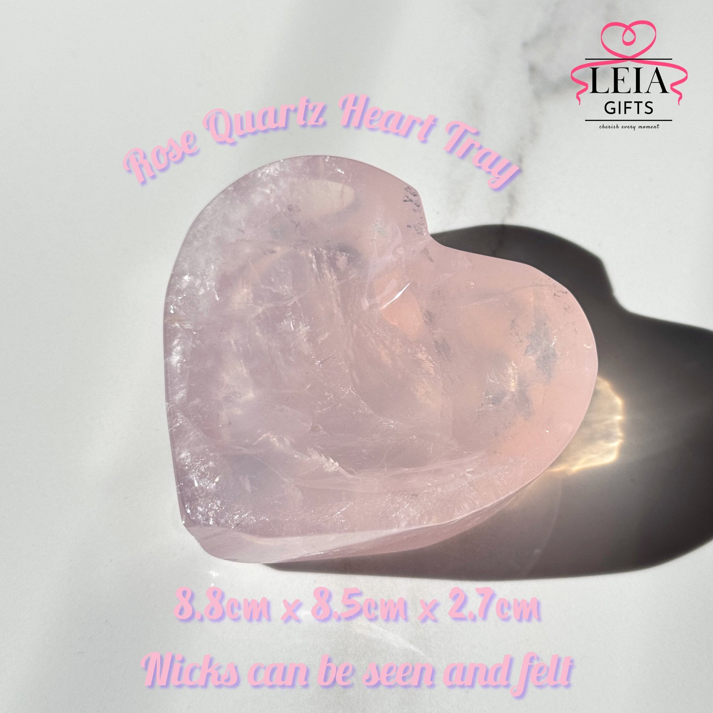 Rose Quartz Heart Bowl