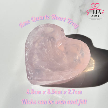 Rose Quartz Heart Bowl