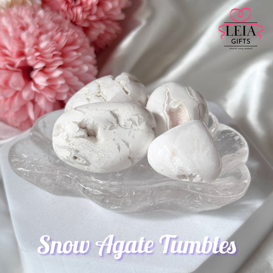 Snow Agate Tumbles