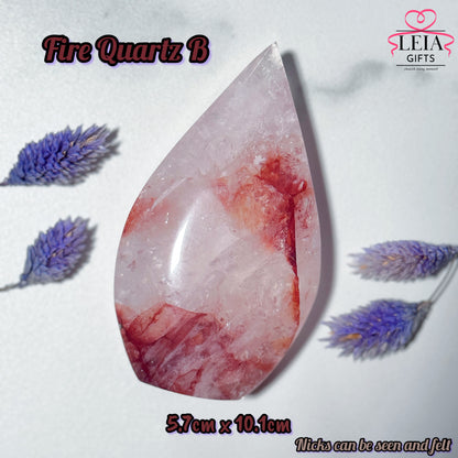 Fire Quartz Teardrop