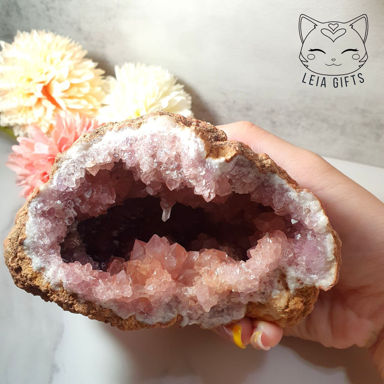 Pink Amethyst Geode