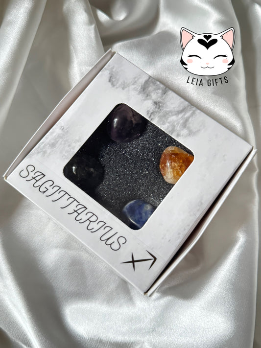 Sagittarius Crystal Tumbles Set