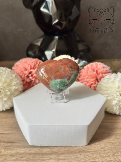 Ocean Jasper Chonky Heart