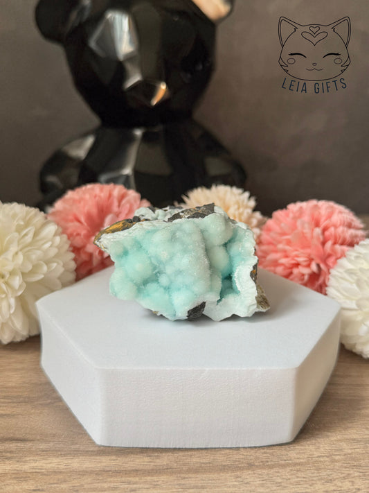 Blue Aragonite Botryoidal Geode