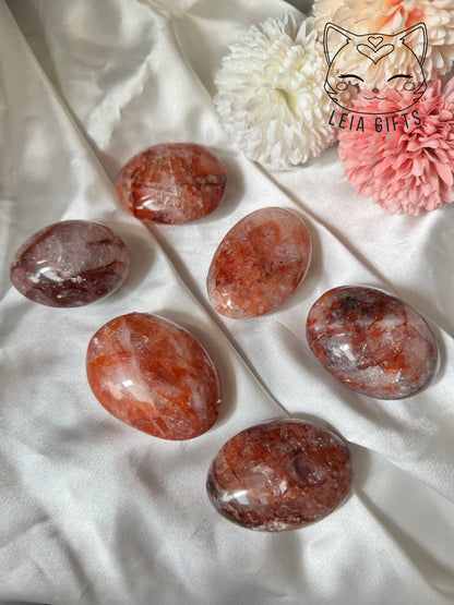 Fire Quartz Palmstone
