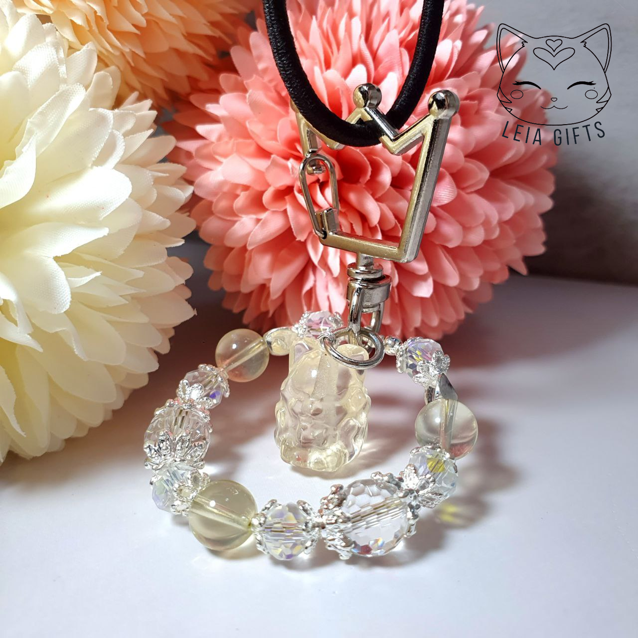 Citrine Fox Keychain