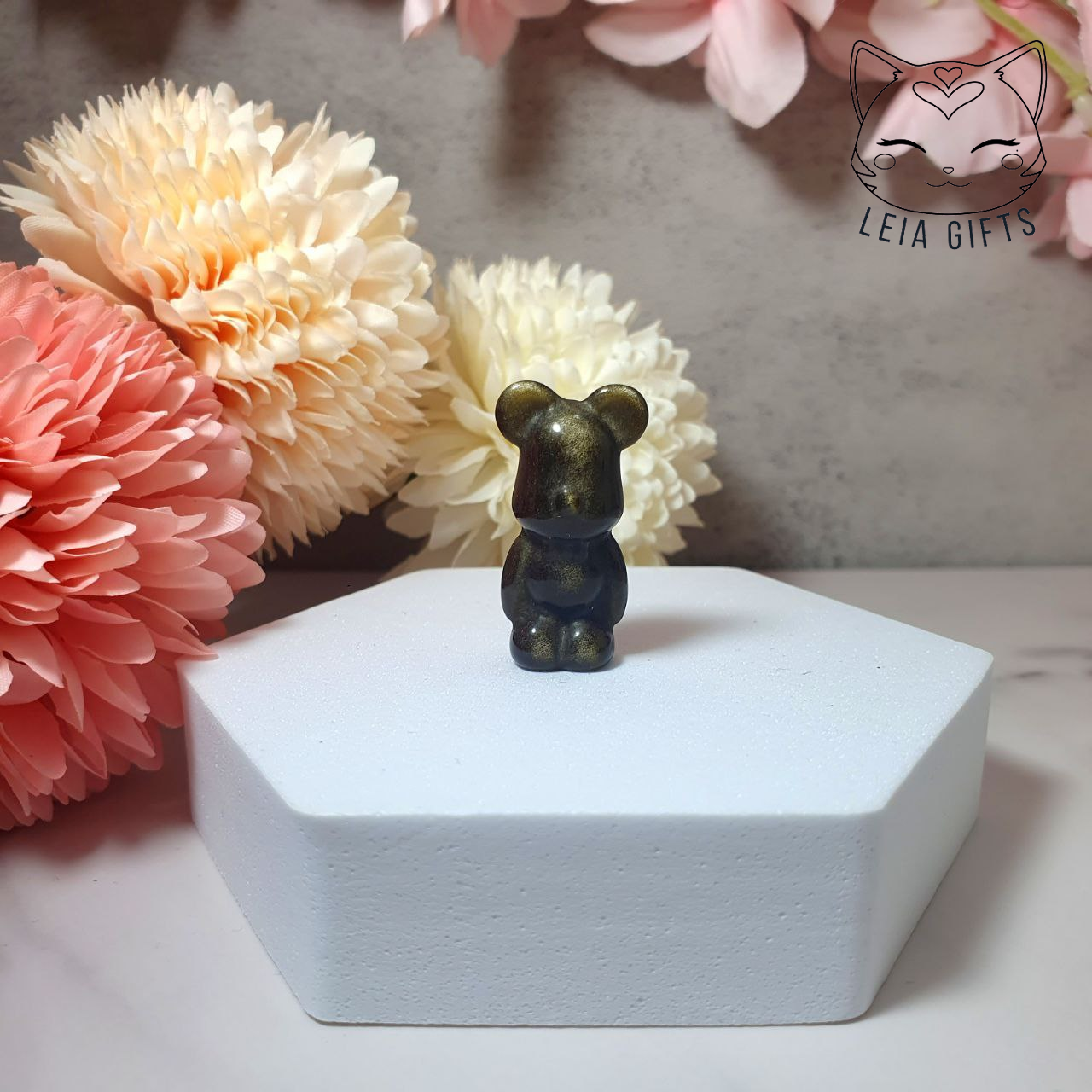 Gold Obsidian Bear Brick