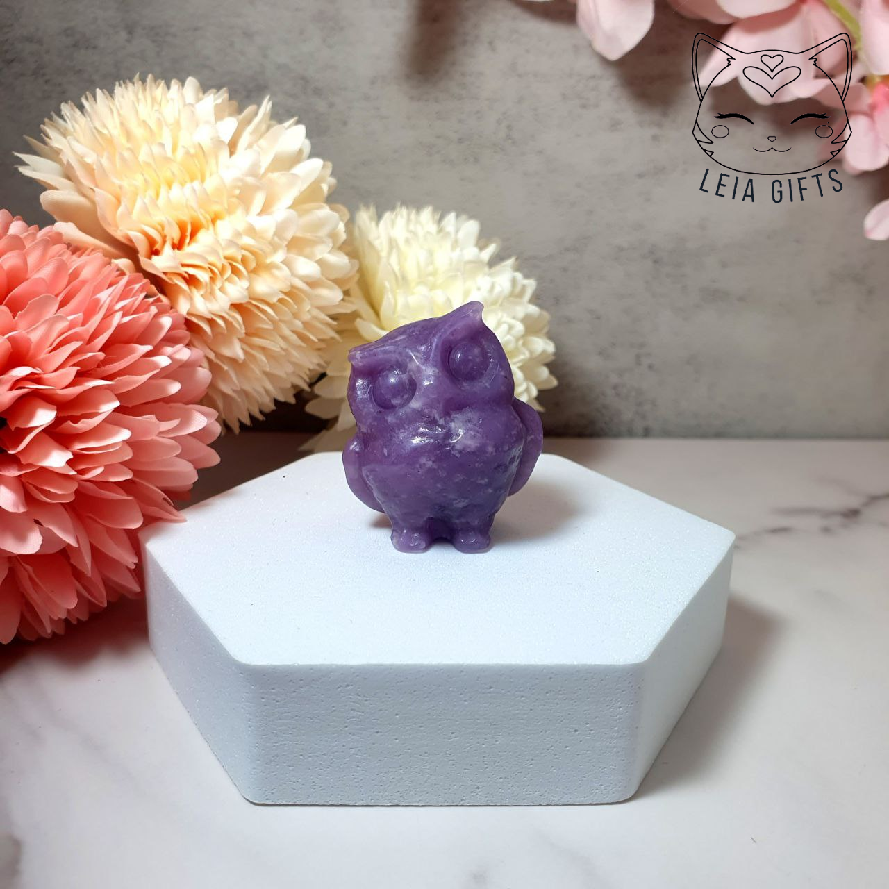 Lepidolite Owl