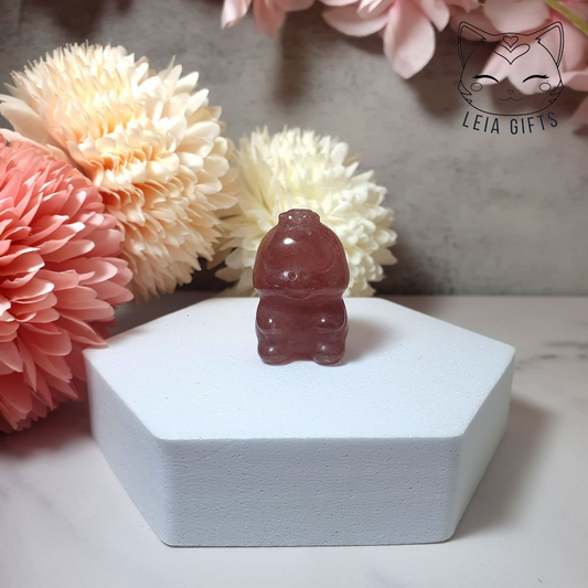 Strawberry Quartz Dinosaur