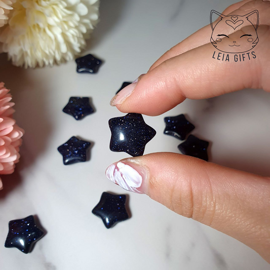 Blue Goldstone Mini Star