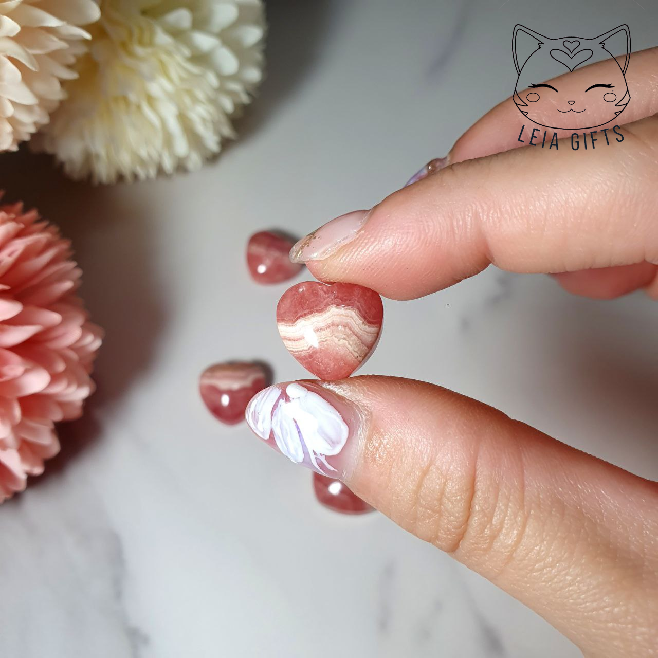 Rhodochrosite Mini Heart