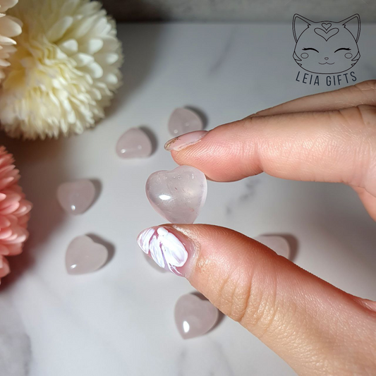 Rose Quartz Mini Heart