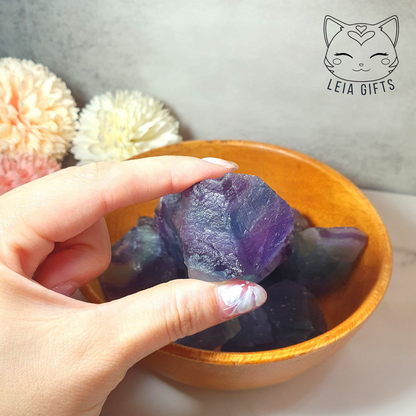 Blue-Purple Fluorite Raw