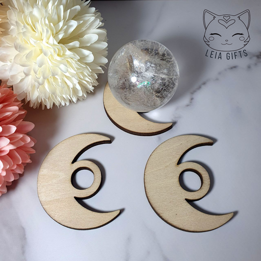 Moon Design Wooden Sphere Stand